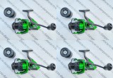 SET 4 Mulinete Feeder Robinhan IMPACT SP4000 tambur long cast 10 rulmenti, Baitrunner, Diamant Alb