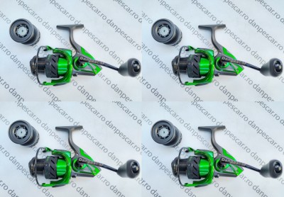 SET 4 Mulinete Feeder Robinhan IMPACT SP4000 tambur long cast 10 rulmenti foto