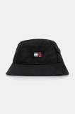 Tommy Jeans pălărie din bumbac culoarea negru, AM0AM13423