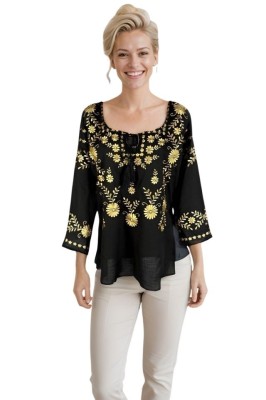 Bluza dama RS25 negru/auriu marimea S foto