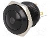 Intrerupator anti-vandalism, OFF-(ON), &Oslash;16mm, ONPOW - GQ16B-10D/J/B/24V/A