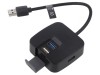 Hub USB 4 Porturi USB 2.0/3.0 Negru, Vention