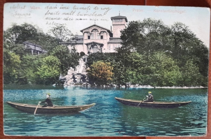 Carte postala, Viena, Prater, perioada interbelica
