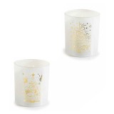 Cumpara ieftin Set 2 candele parfumate Craciun 9x9x10.5 cm