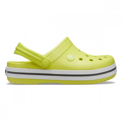 Saboți Crocs Crocband Kid&amp;#039;s New Clog Galben - Citrus/Grey foto