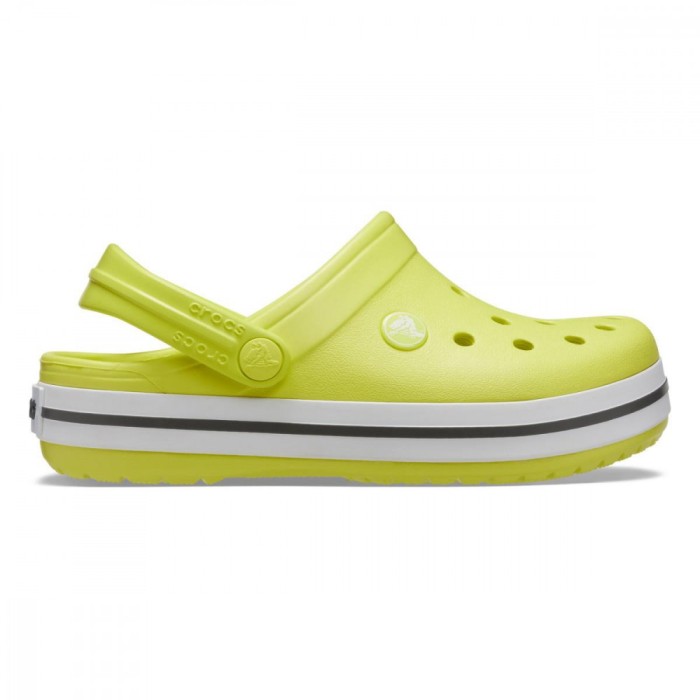 Saboți Crocs Crocband Kid&#039;s New Clog Galben - Citrus/Grey