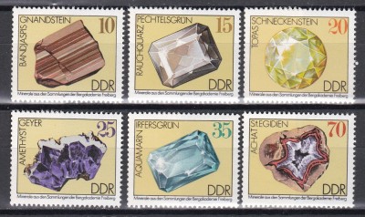 Germania RDG 1974 - Minerale din Colecția Freiberg Mining Academy, MNH foto