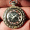 Ceas vintage argintiu tip medalion dama Anker 09, diametru 3.5 cm, functionabil