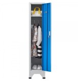 Vestiar metalic Premium cu picioare 1 usa color albastru 300x450x1920 mm (LxlxH), Asamblat, Extra Plus