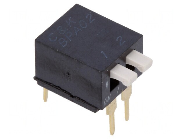 Comutator DIP-SWITCH 2 Secțiuni OFF-ON 0,025A 24VDC