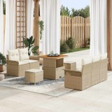VidaXL Set de canapele pentru grădină 8 pcs Bej, crem 80 x 80 x 71 cm