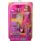 Papusa cu accesorii, Barbie, Family&amp;Friends, Malibu Endless Adventure, JMJ47