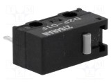 Micro&icirc;ntrerupător OMRON SNAP ACTION SPDT 1A/125VAC 0,1A/30VDC D2F