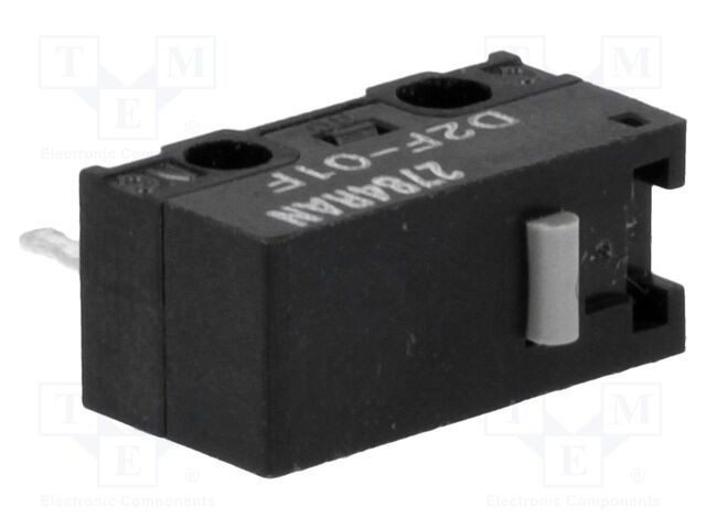 Micro&icirc;ntrerupător OMRON SNAP ACTION SPDT 1A/125VAC 0,1A/30VDC D2F