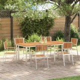 Set de dining pentru grădină vidaXL cu 7 piese din lemn masiv de acacia