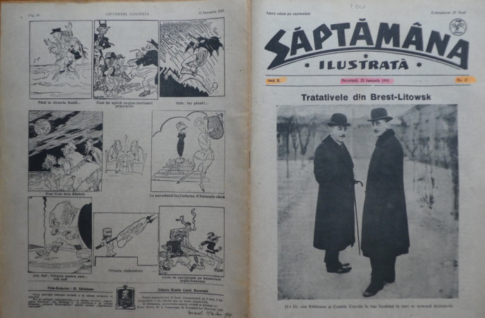 Saptamana ilustrata, an 2, nr. 27, 1918, Cinematograful in Romania