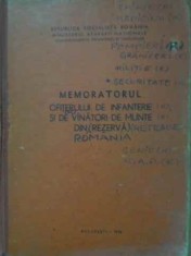 MEMORATORUL OFITERULUI DE INFANTERIE SI DE VANATORI DE MUNTE DIN REZERVA-COLECTIV-228556 foto