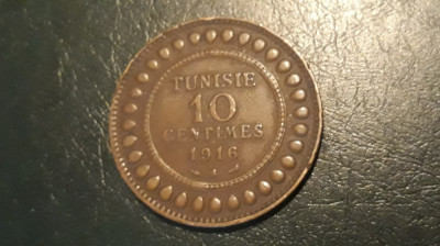 Tunisia 19 centimes 1916. foto