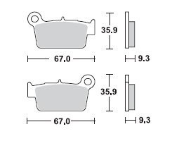 Placute frana MCB739SI Cod Produs: MX_NEW 7874001MA