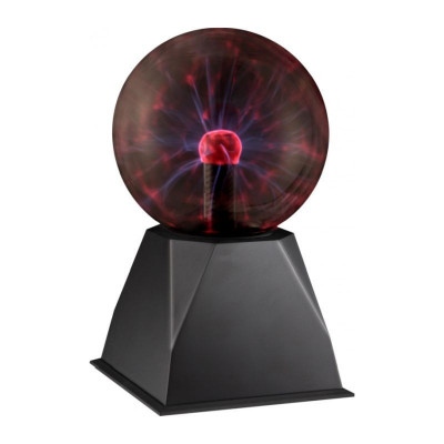 Glob decorativ plasma 6W, efect fulger la atingere, diametru 12.7 cm, RESIGILAT foto