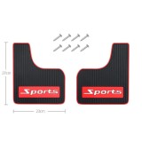 Cumpara ieftin Aparatori Noroi Fata Silicon Negru Universal Sport, 2 buc, 27x23 cm, Protectie Caroserie, Montaj Universal Auto SUV Camioneta