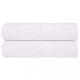 VidaXL Prosoape de m&acirc;nă 2 buc Alb 50x100 cm 360 g/m&sup2; 100% bumbac