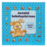 Album Jurnalul Bebelusului Baiat Memories, 16 Pagini, 23.5x30cm, Coperta Speciala, Cadou Nou Nascut