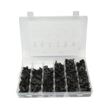 Trusa clipsuri plastic auto universale, 200 piese