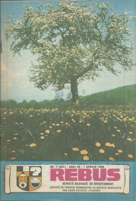 Revista Flacara Rebus nr. 7 / 1 aprilie 1986 foto