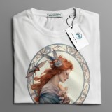 Tricou casual din bumbac 100% de barbati marimea S Art Nouveau