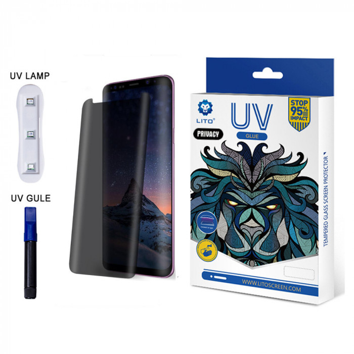 LITO - 3D UV Folie sticla - Samsung Galaxy S9 Plus - PRIVACY