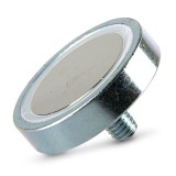 Magnet neodim oală D 32 mm filet exterior