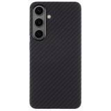 Husa telefon tactical magforce aramid pentru samsung galaxy s24, 0.8 mm, fibra aramida, magnetica, negru