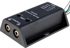 Convertor HI-LOW nivel semnale difuzor la 2x RCA audio aurit 40W intrare cabluri 4CarMedia