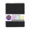 Caiet schite A4 hartie neagra, 75 file, 110 gr mp , coperta DIY