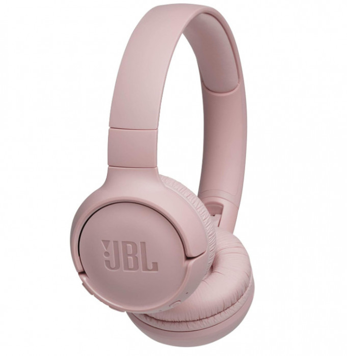 Casti wireless JBL TUNE 500BT cu sunet pur bas, Roz - SECOND