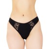 Chilot Clasic Bumbac și Elastan, Detalii Elegante de Dantelă - C1517 - M - Negru