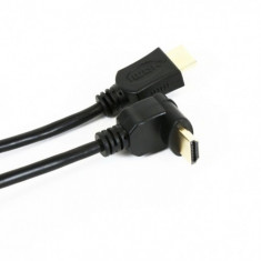 Cablu HDMI v1.4 Gold Unghiular foto