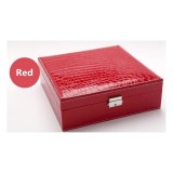 Cumpara ieftin Caseta de bijuterii roșie / maro / visinie - Fiona WZ2462