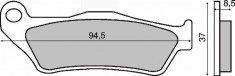 Placute frana sinter Aprilia Pegaso 650 fata Cod Produs: MX_NEW 225100573RM foto