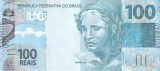 Bancnota Brazilia 100 Reais 2010 (2024) - P257g UNC ( vezi descriere )