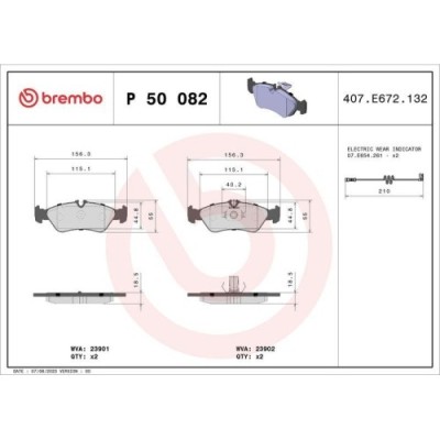 Placute frana Mercedes Sprinter 3-T Box (B903) 01.95-05.12, Sprinter 3-T Bus (B903) 01.95-05.12, Sprinter 3-T (B903) 01.95-05.12, Sprinter Classic 3, foto