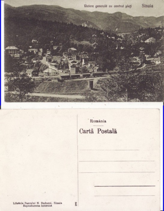 Sinaia- Centrul Pietii, gara,tren