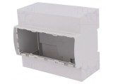 Carcasă pentru șină DIN gri 90.5mm x 106.3mm x 62mm