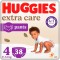 Scutece chilotel Huggies Extra Care Marimea 4 pentru 9 - 14kg, 38 bucati, Huggies