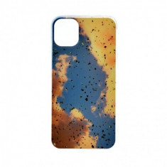 Husa Marble Impact pentru Huawei Y7 2019, TPU+Acryl, Model Sky foto