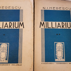 N.I. Herescu - Milliarium. Pentru Clasicism -ed IIa 1941, 2 vol. Ed. Cugetarea