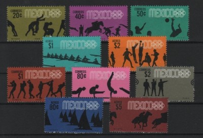 Mexic 1968 - Jocurile Olimpice, sport, serie neuzata foto