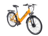 Bicicleta electrica ZT-83, motor 250W, baterie 36V 12Ah, autonomie 40 km, viteza maxima asistata 25km/h - Portocaliu