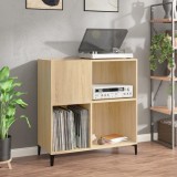 vidaXL Dulap pentru discuri stejar sonoma 84,5x38x89 cm lemn compozit